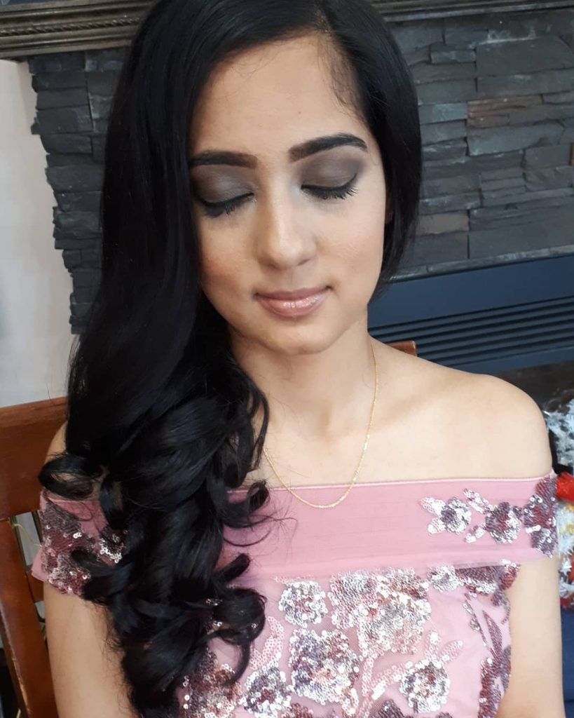 Blow out Hair design, and Makeup