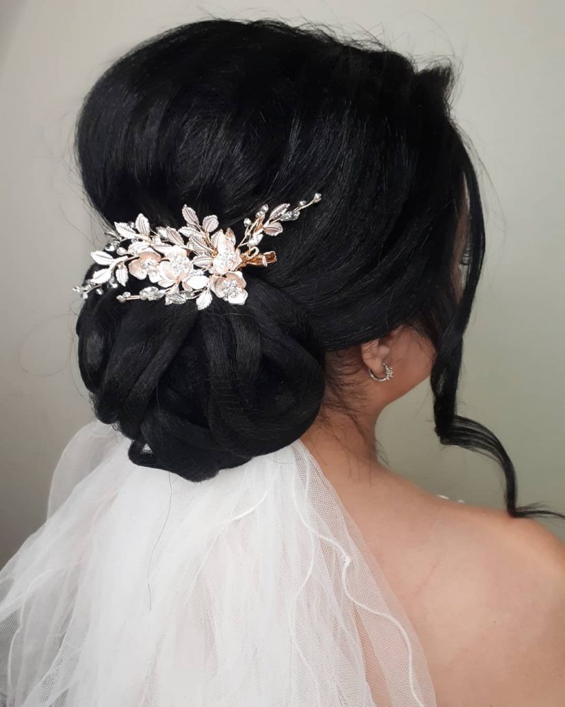 Blow out Hair design, and Makeup wedding Bridal